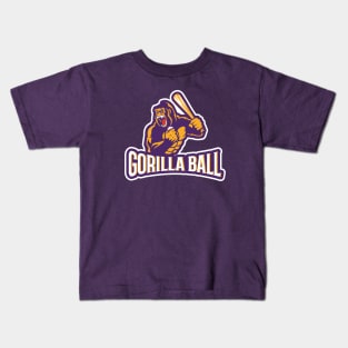 Gorilla Ball | Vintage Baseball in Baton Rouge Kids T-Shirt